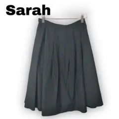 1550★ 【Sarah】　2　サラ　フレア　スカート　ひざ丈　黒　サイドジップ