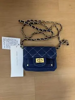 流行 ショルダーバッグ チェーン デニム カバン