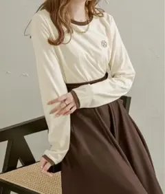 【Ambre Neige】 アソート刺繍ロゴロンT