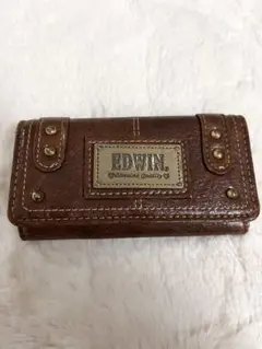 EDWIN ブラウン　レザーキーケース　三つ折り