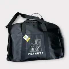 【未使用タグ付き】PEANUTS スヌーピー ボストンバッグ ブラック