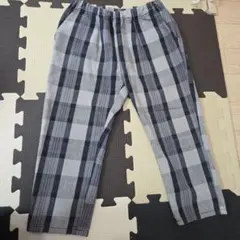 MPS　チェックテーパードパンツ　120