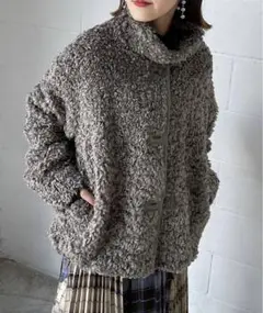 ページボーイ カーリーボアブルゾン