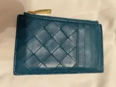 ボッテガヴェネタ 深緑 コンパクトウォレット カードケース 小銭入れ