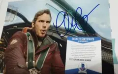 直筆サイン】クリスプラット アベンジャーズ ピータークイル
