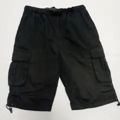 【匿名配送】黒 カーゴショートパンツ L ハーフパンツ