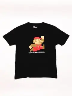 SUPER MARIO BROS. PIXEL ART JUMP TEE BLK