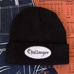 CHALLENGER LOGO BEANIE チャレンジャー ロゴ ビーニー 黒
