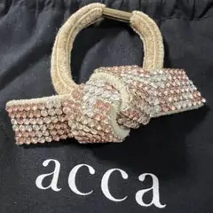 【新品】acca アッカ ブリジット ポニー リボンゴム ピンク