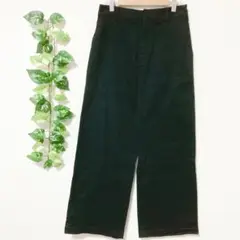 セブンアイディコンセプト ワイドパンツ スラックス M ウエストゴム 広め 黒