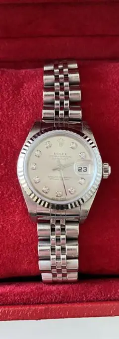 使用回数5回確実正規品Rolexレディースデイトジャスト10p