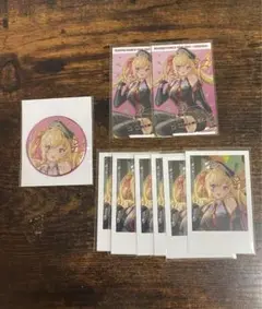 にじさんじ　鷹宮リオン　チェキ風カード　缶バッジ　SitR 福岡