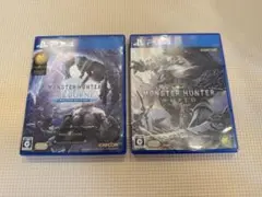 【セット出品】PS4 モンハン アイスボーン＋ワールド 2枚セット