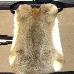 大判　ラビット　尻あて　尻皮　ヒップガード　ウサギ　毛皮敷物　キャンプ　スキー 強度抜群 大判ラビットグレー尻あて ウサギ 登山 毛皮敷物