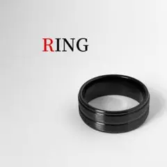 【R56】メンズ指輪リングブラック黒19号レディースペアリングN06