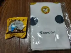 【非売品】東京ガス パッチョたこやきキーホルダーと手拭いタオル