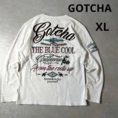 GOTCHA（ガッチャ）刺繍カットソー　ロンT　ヘンリーネック　XLサイズ