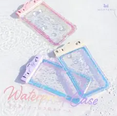 新品 モッテル スマホ オーロラ 防水ケース ペールアイリス プール 海 可愛い