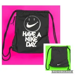 比較的美品 ナイキ Have a Nike Day ナップサック 黒 Y2K