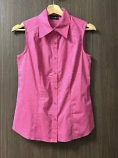 【美品】VICKY ビッキー　ピンク ノースリーブ シャツ
