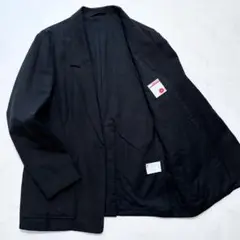 24SS 完売品✨BACCA ウールリネンギャバジンテーラードジャケット 黒36