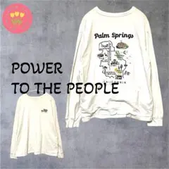 1427【Palm Springs】長袖Tシャツ 背面刺繍 ヴィンテージ L