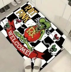 Rat Fink ラットフィンク　マット キッチン　フロアマット　玄関マット⑤