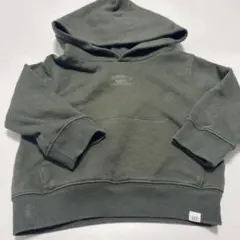 ギャップ　GAP トレーナー　パーカー　裏起毛　グリーン　長袖　90 フード