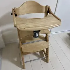 美品　すくすくチェアスリムプラス　テーブル付き　大和屋　ハイチェア　ベビーチェア