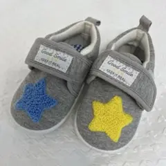 〈新品、未使用〉ベビーシューズ 13cmグレー 星刺繍