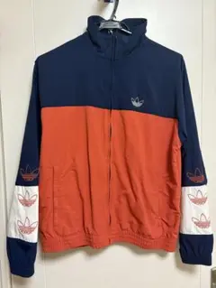 adidas ウィンドブレーカー ネイビー/オレンジ