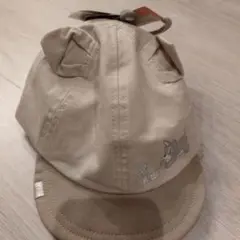 ✨️新品未使用✨️タグ付きディズニー犬耳付きベージュキャップ