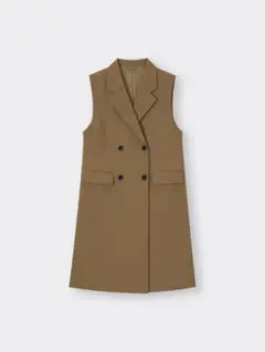 【美品】GU ロングジレ Mサイズ ブラウン