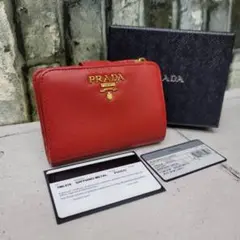 正規品 PRADA サフィアーノ FUOCO 1ML018 プラダ財布