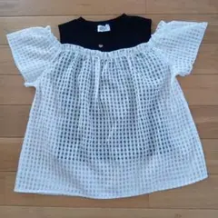 肩開きTシャツ トップス