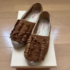カスタニエール　エスパドリーユ　フリンジ　23.5cm