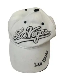 Las Vegas刺繍ホワイトキャップ