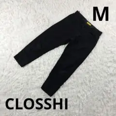 『CLOSSHI』8分丈ジーンズ　黒　M　レディース