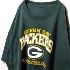 NFLグリーンベイパッカーズ ロゴ Tシャツ グリーン 緑 古着