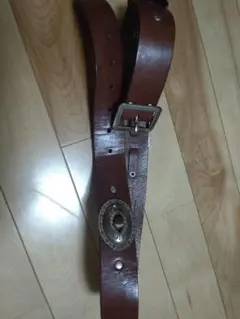 値下げ　POLOJEANS　ベルト ラルフ コンチョ ブラウン