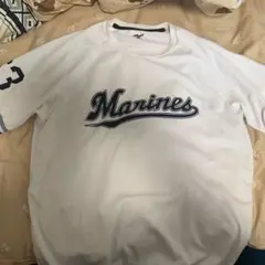千葉ロッテマリーンズ　和田康士郎　Mizuno プラクティスTシャツ63 XO