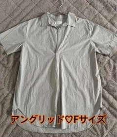 Ungrid アングリッドスキッパービッグハーフスリーブシャツ　ルーズシルエット