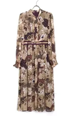 日本製　lois crayon 2017AW パッチワークワンピース Mサイズ