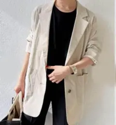 spick&span 23SS レーヨン リネン ジャケット ベージュ 38