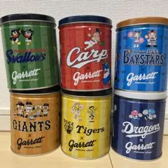 【garrett popcorn】プロ野球セリーグ缶 6球団