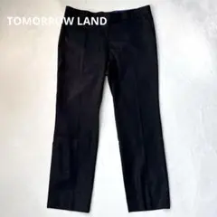 トゥモローランド REGGIANI ラメ スラックスパンツ レディース 黒 38