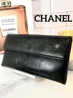 CHANEL(シャネル)バタフライカメリア コンチネンタル 長財布 ブラック
