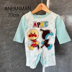 アンパンマン バックプリント　ロンパース　70cm
