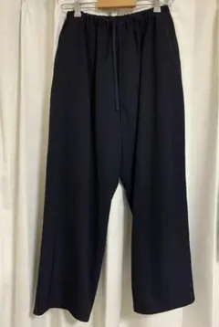 【破格】comoli ウールギャバドローストリングパンツ　サイズ2 COMOLI / コモリ | ウールギャバ ドローストリングパンツ - Navy