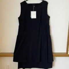 Penna Felice ブラック　ノースリーブワンピース 3L